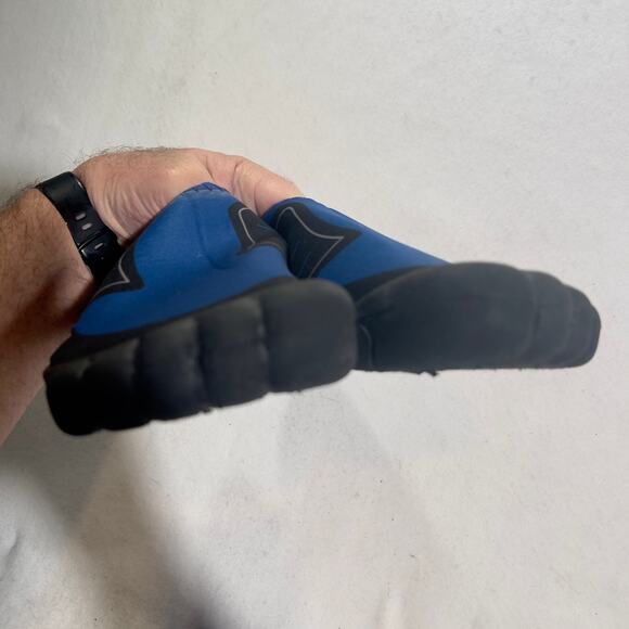 Lifeguard Water Shoes Men's 12/13 Ankle High Water Socks Black Blue #01662 - Picture 13 of 16